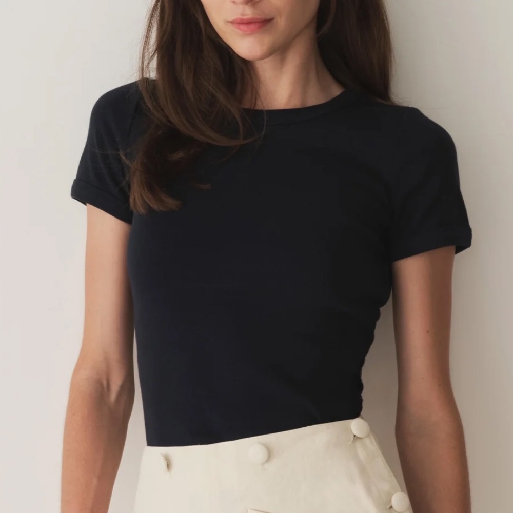 Doen Vivi tee in dark navy size s